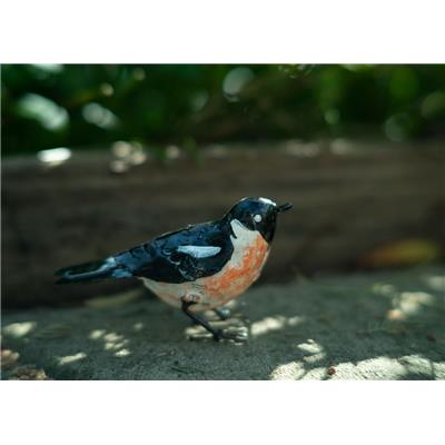 European Stonechat singing