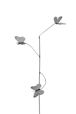 Tuteur 3 Papillons Blancs Piéride du chou