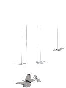 Papillon Blanc Piéride du Chou (blanc) à suspendre