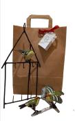 Lot de 2=Roitelet 1Porte Graisse Maison+1Couple sur Branche