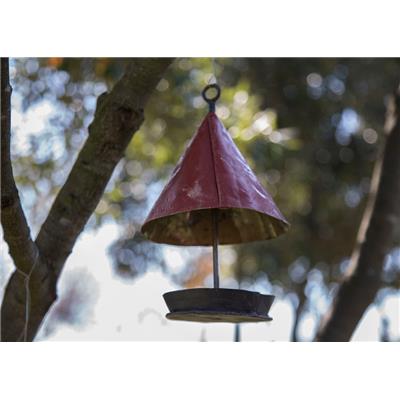 Hanging Bird feeder Red