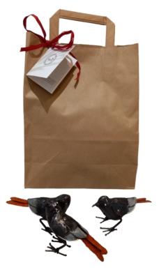 Lot de 2=Rouge Queue 1Couple+Oiseau