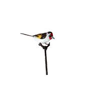 Plant stake European goldfinch