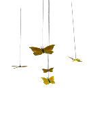 Papillon Citron de Provence (jaune) à suspendre