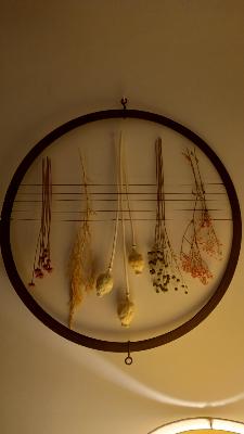 Cercle fleurs séchées