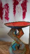 Tabouret Tonga Red