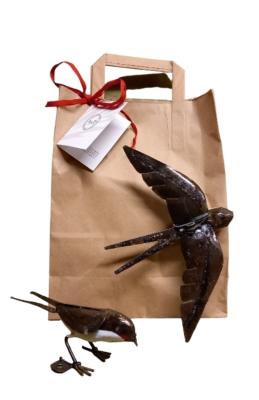 Lot de 2=Hirondelle 1Hirondelle à fixer+1Hirondelle en vol